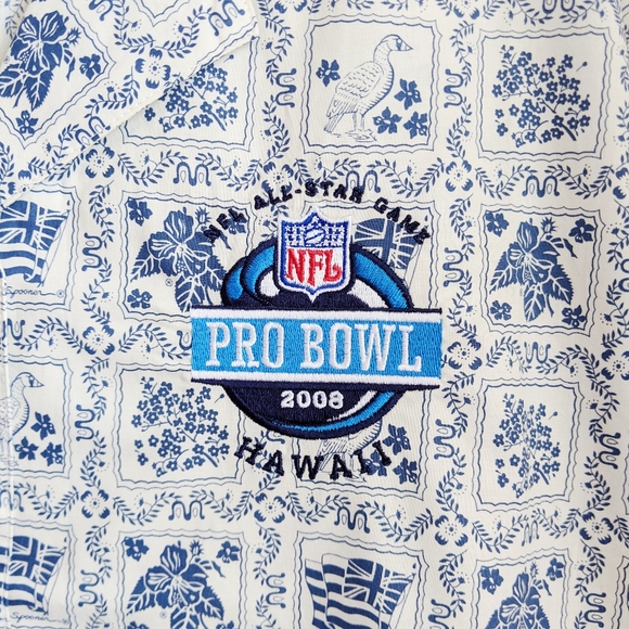 Reyn Spooner NFL Pro Bowl 2008 Hawaii Shirt Large - Picture 6 of 9